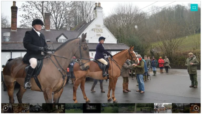 vine inn clent hunt supporting