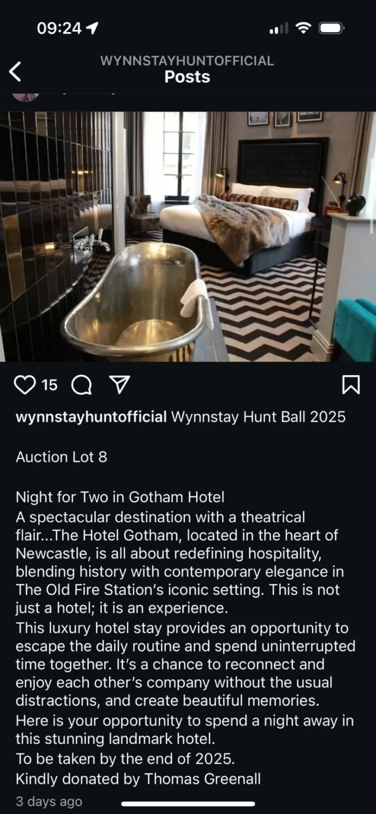 wynnstay hunt gotham hotel newcastle thomas greenall