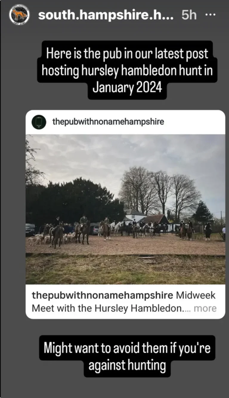 pub with no name hambledon hursley hunt